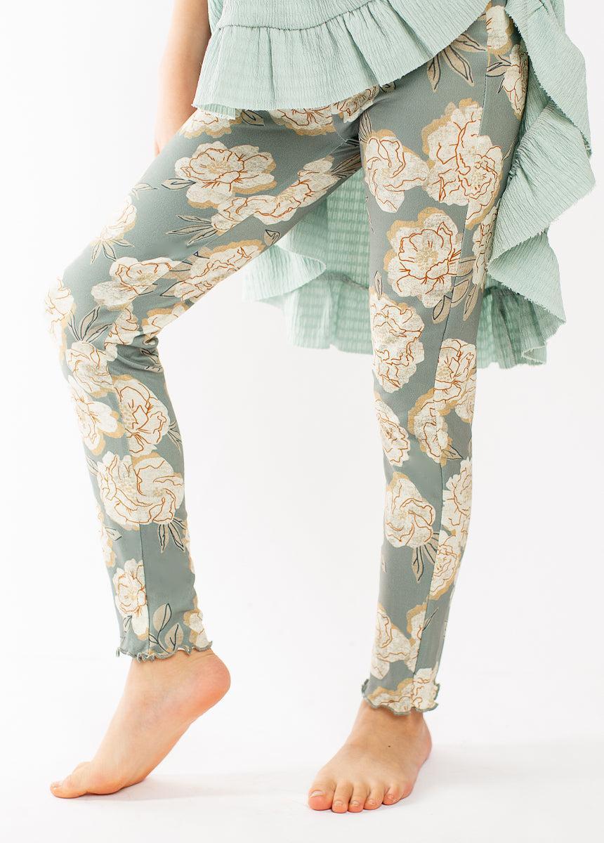 Victoria Legging in Neutral Green Floral Product Image