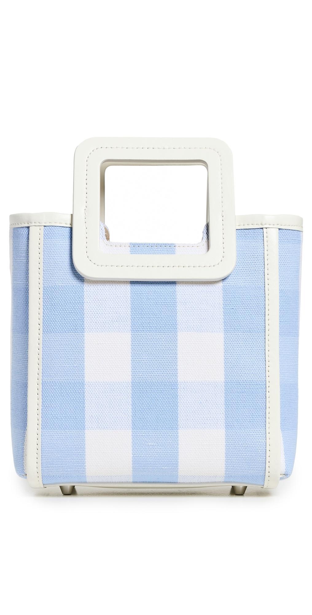 STAUD Mini Shirley Bag Sky Gingham Product Image