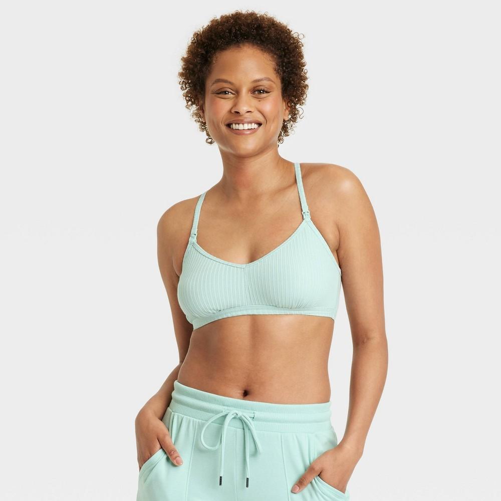 Womens Nursing Bralette - Auden Green M Product Image