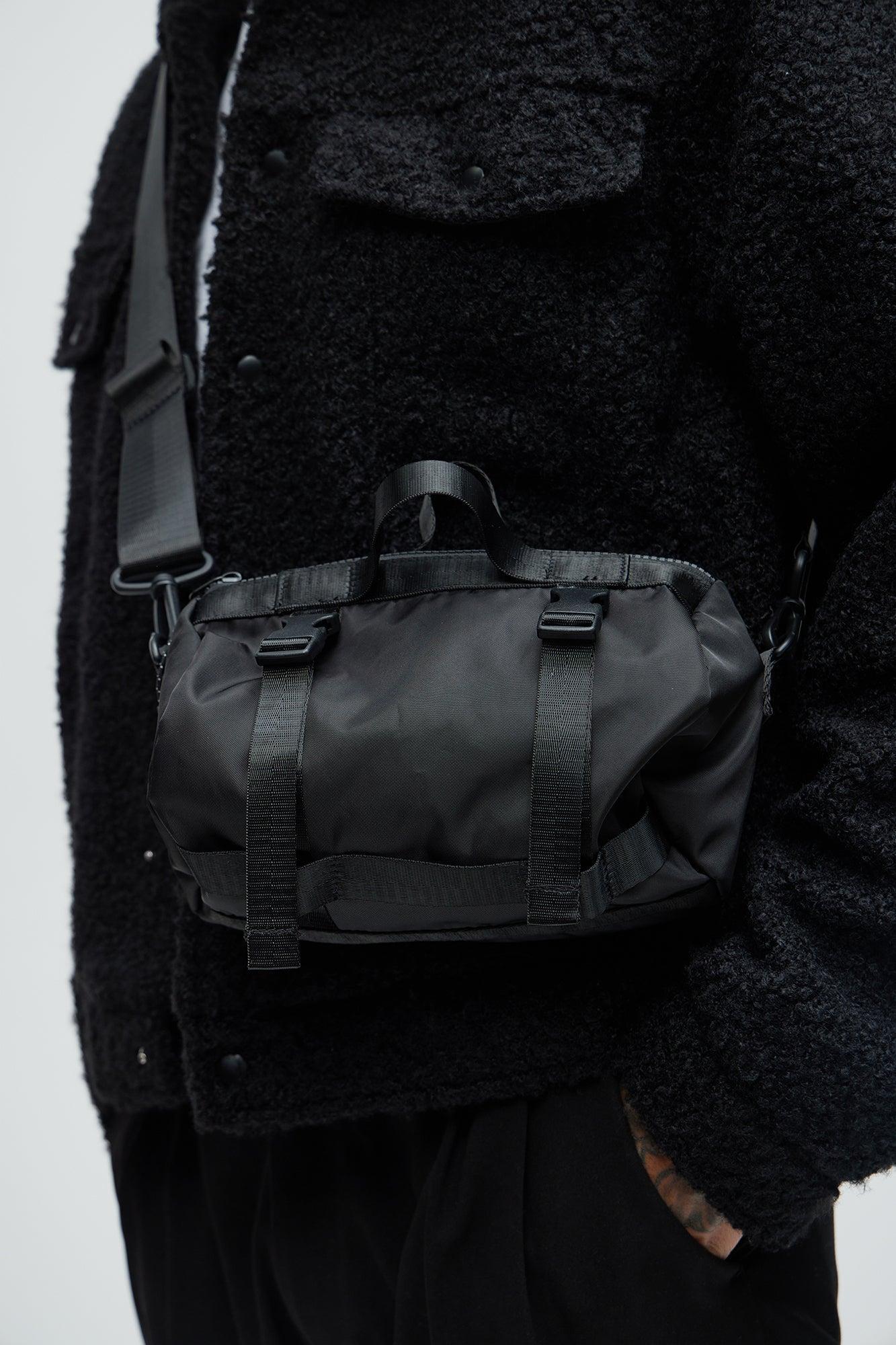 Mini Duffle Crossbody Bag - Black Product Image