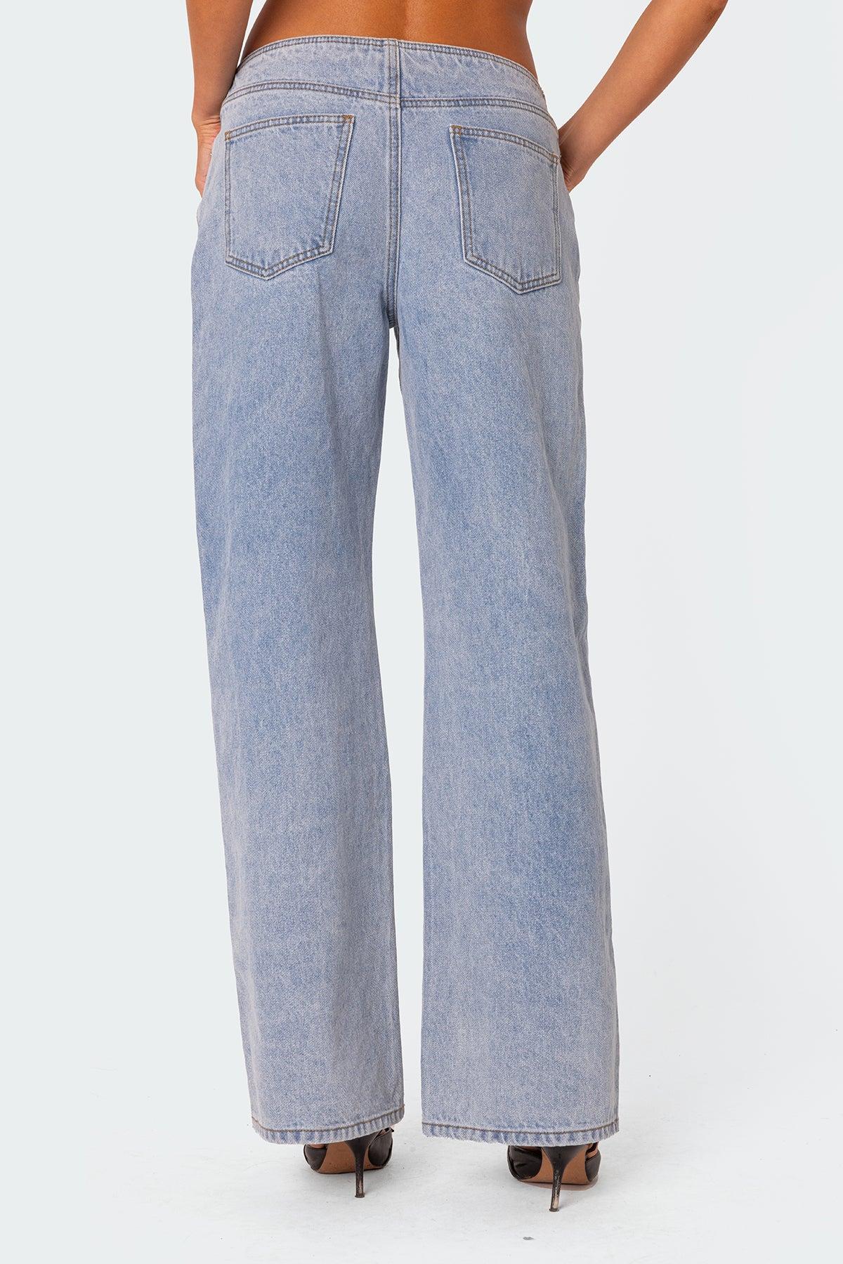 No Waistband Relaxed Jeans Product Image