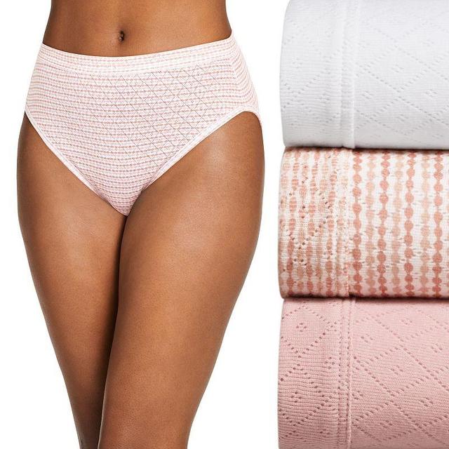 Women's Underwear Elance Breathe French Cut - 3 Pack, White/Seashell Rose/Neutral Rose Horizon Product Image