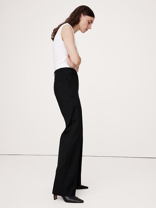 High-Rise Modern Straight Siena Italian Wool Pant Product Image