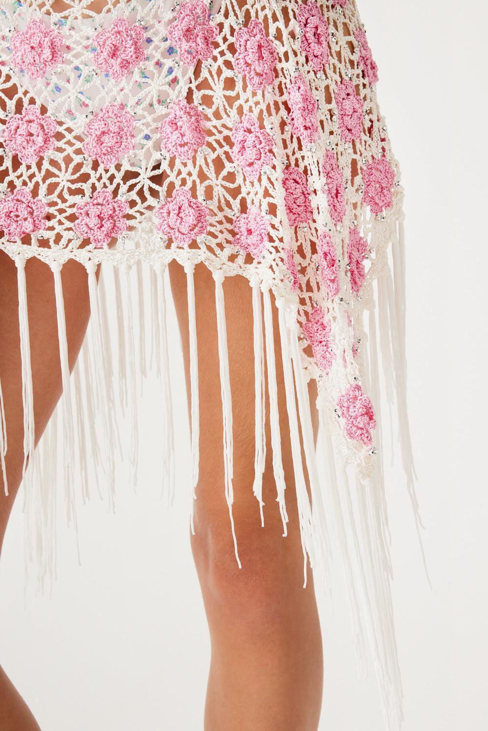 Hendrix Crochet Skirt - Pink Sugar Product Image