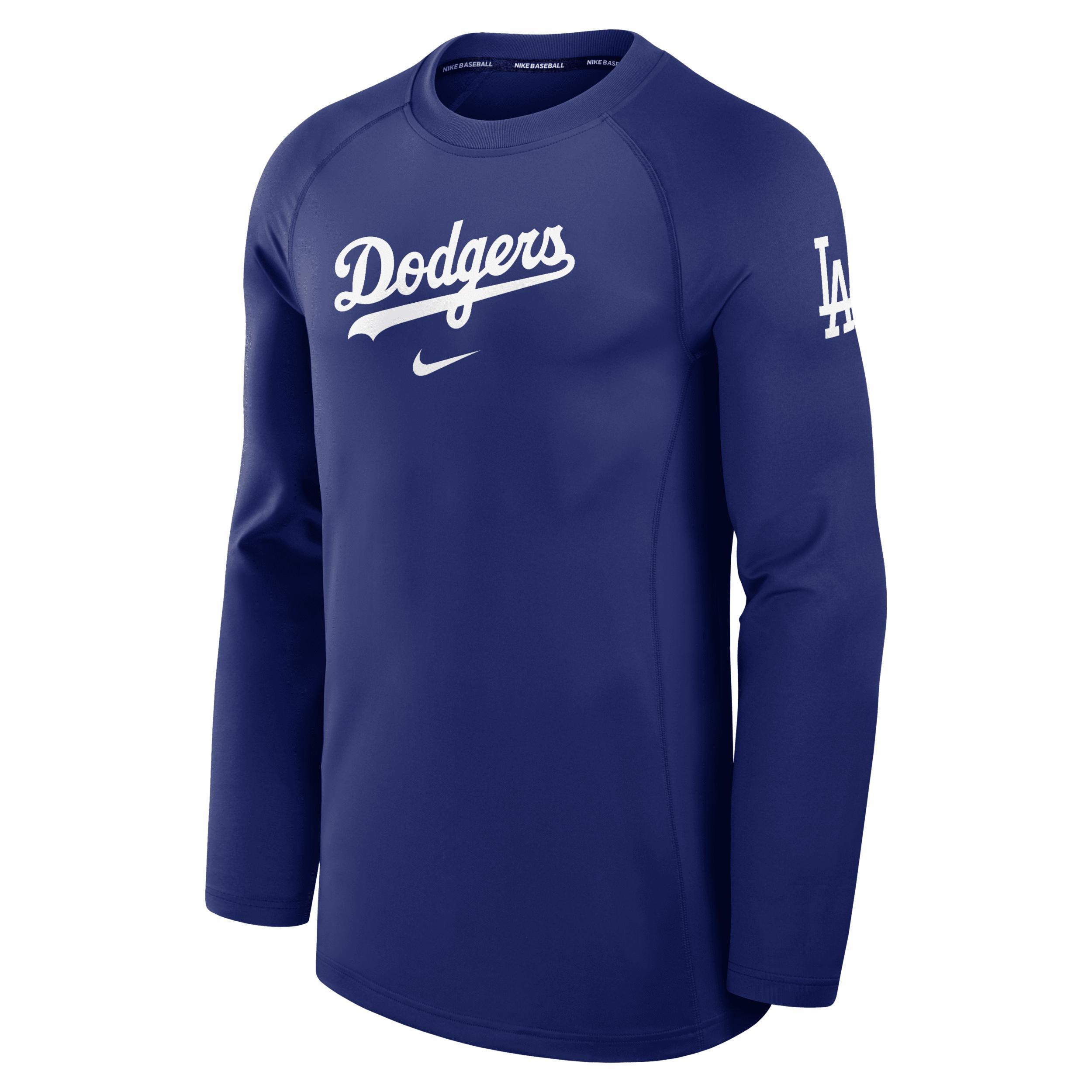 Los Angeles Dodgers Authentic Collection Game Time Nike Mens Dri-FIT MLB Long-Sleeve T-Shirt Product Image