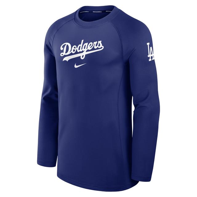 Los Angeles Dodgers Authentic Collection Game Time Nike Men's Dri-FIT MLB Long-Sleeve T-Shirt Product Image