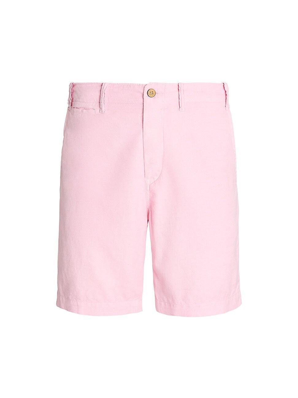 Mens Classic-Fit Martime Cotton-Linen Shorts Product Image