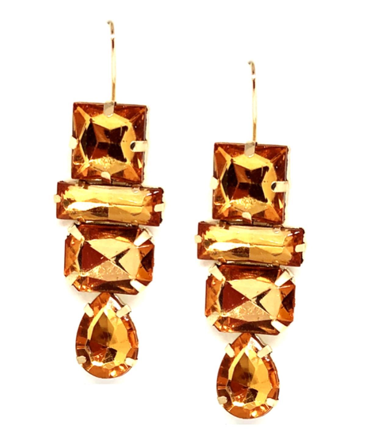 Accessory Concierge Womens Deco Gem Drop Earrings Product Image