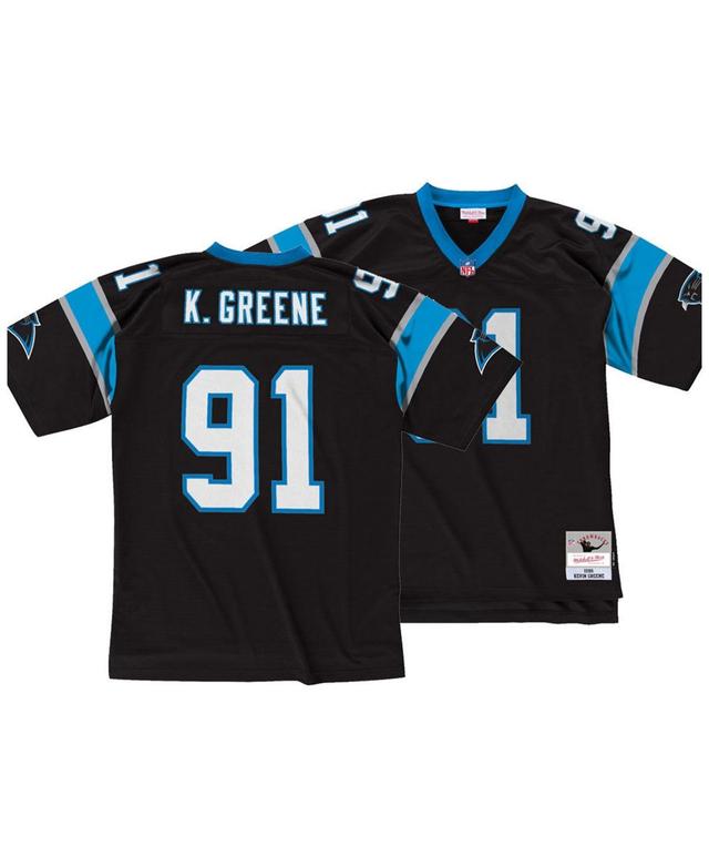 Mens Mitchell & Ness Kevin Greene Black Carolina Panthers Legacy Replica Jersey Product Image