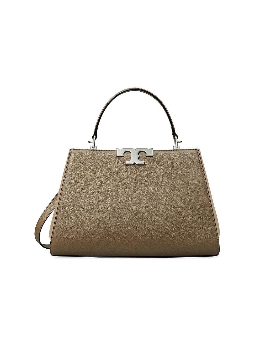 Womens Eleanor Pebbled Leather Satchel Product Image