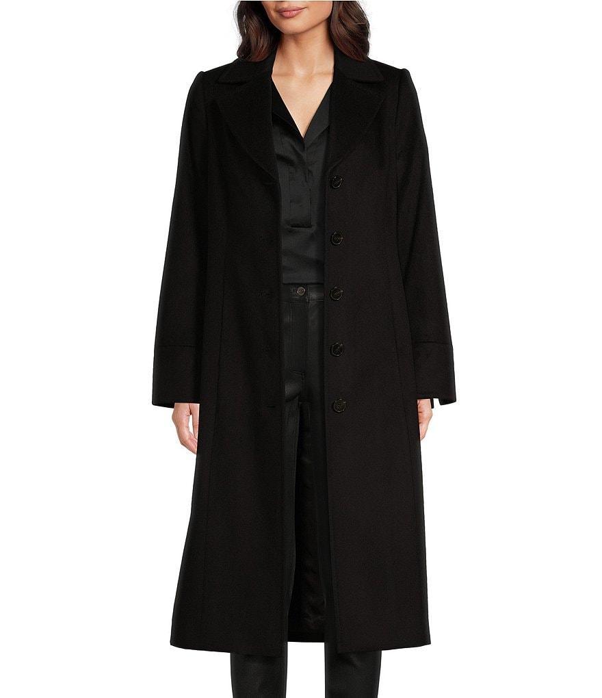 Katherine Kelly Pure Wool Classic Notch Collar Maxi Coat Product Image