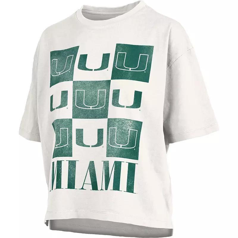 Womens Pressbox Miami Hurricanes Motley Crew Andy T-Shirt Product Image