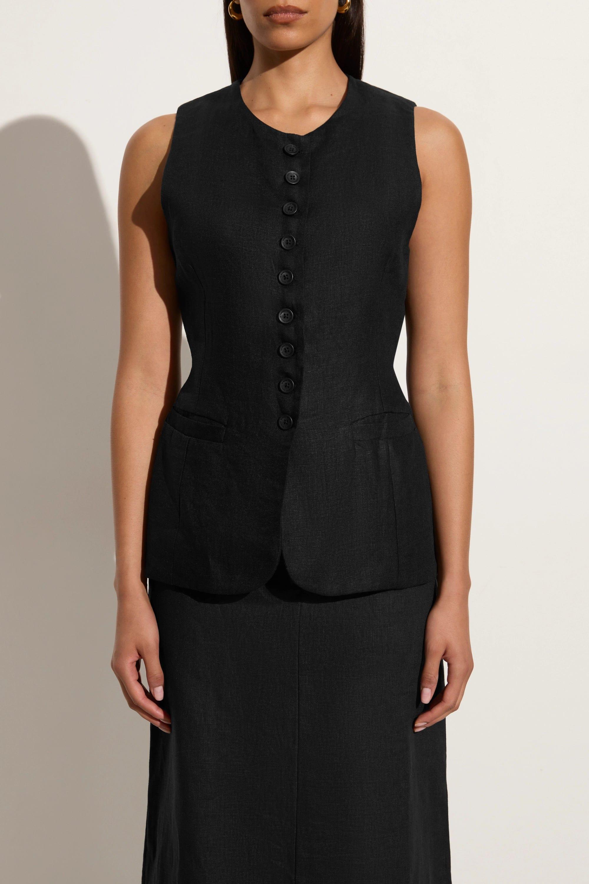 Domenico Vest Black Product Image