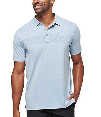 Travis Mathew The Heater Jungle Pyramid Chest Stripe Golf Polo Product Image