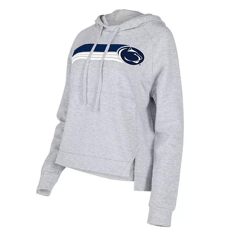 Womens Concepts Sport Gray Penn State Nittany Lions CedarTri-Blend Raglan Pullover Hoodie Product Image