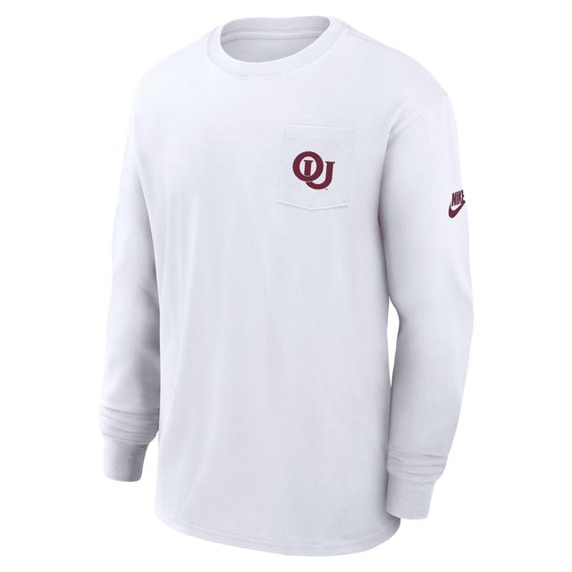 Oklahoma Sooners Legacy Max90 Pocket Nike Mens College Long-Sleeve T-Shirt Product Image