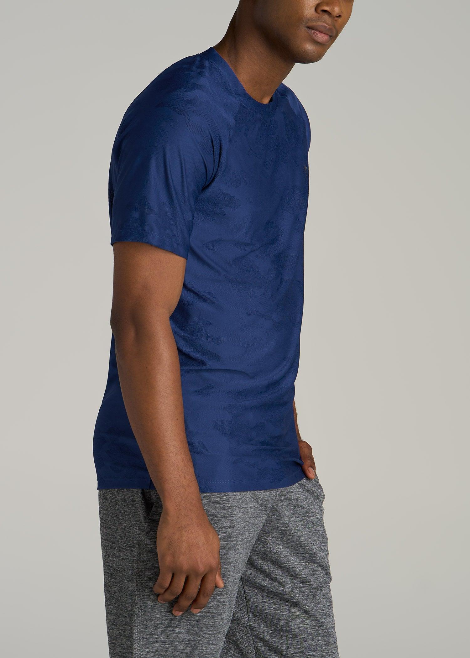 Raglan Training T-Shirt for Tall Men in Midnight Blue Product Image