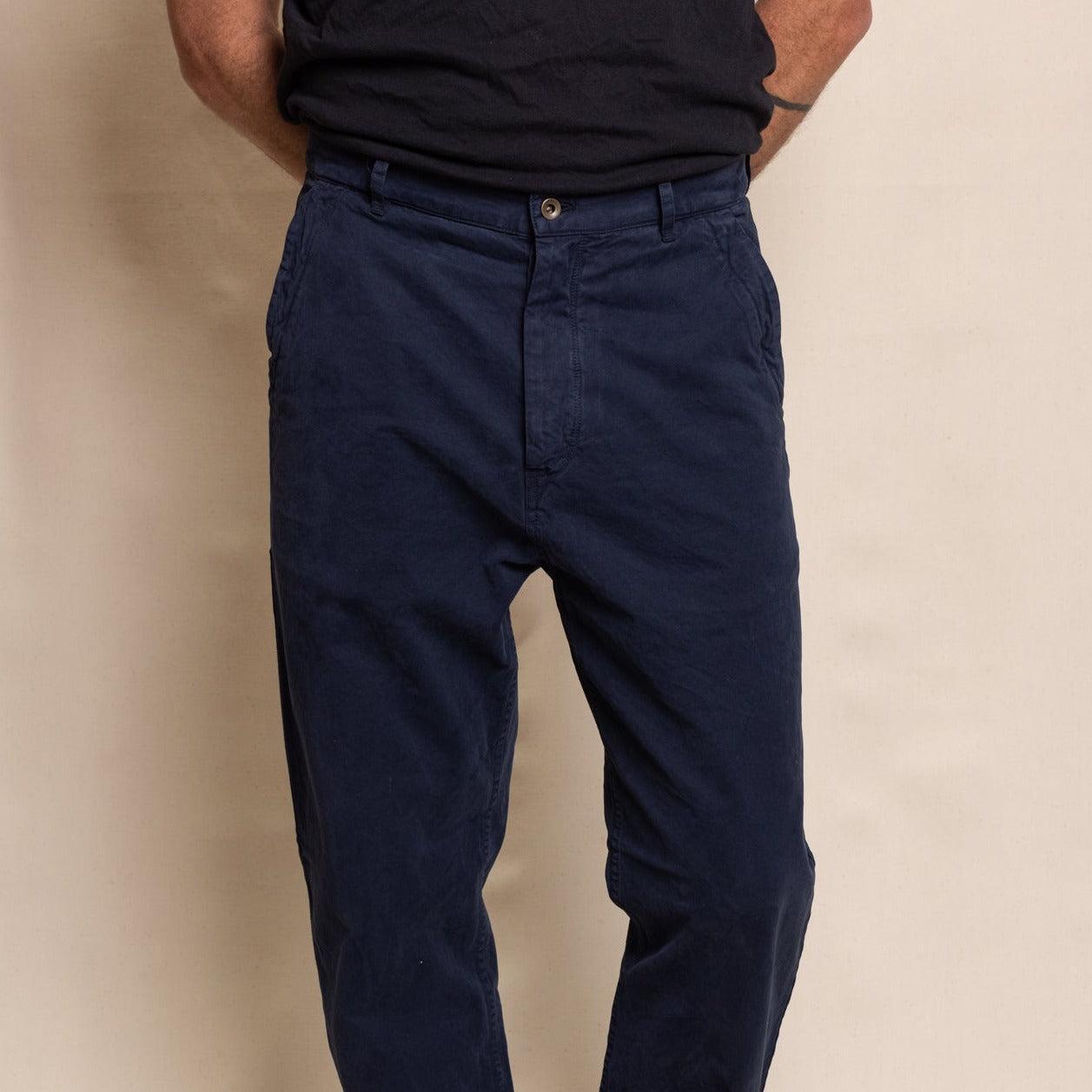 Rowan Tapered Trouser - Navy Male Product Image