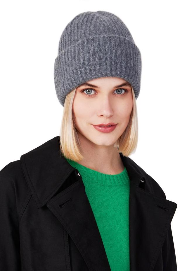 Style Republic 100% Pure Cashmere Chunky Knit Womens Beanie Product Image