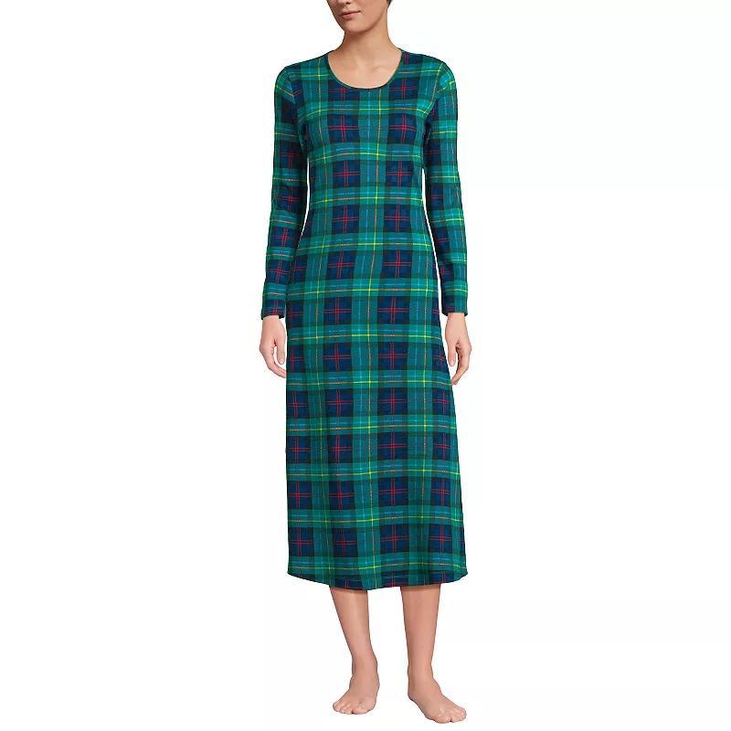 Womens Tall Lands End Long Sleeve Midcalf Nightgown Product Image