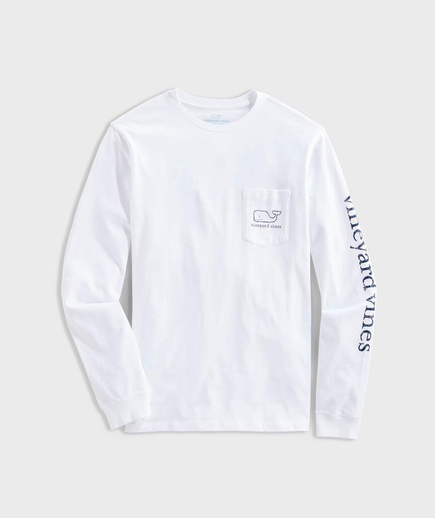 Vintage Whale Long-Sleeve Pocket Tee Product Image