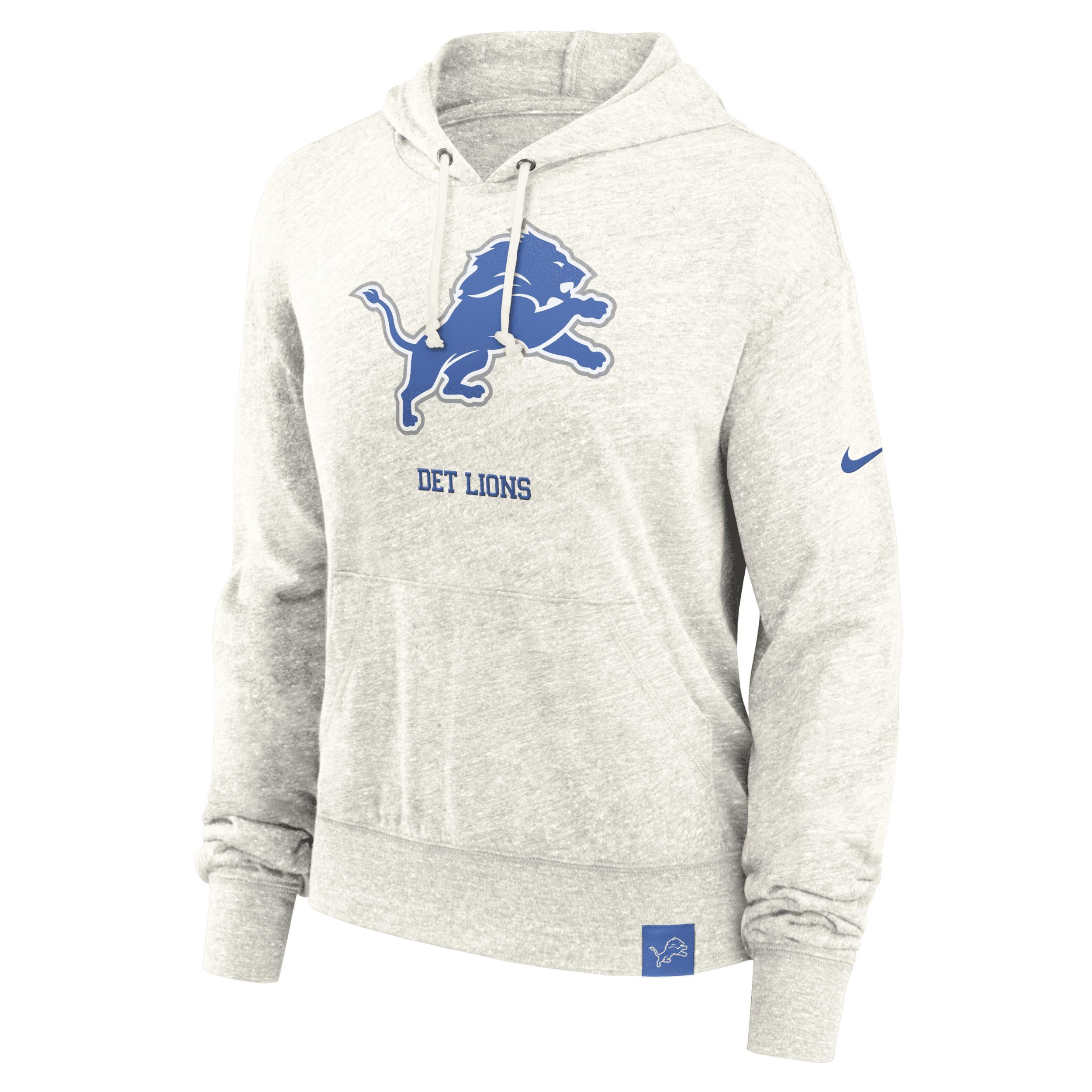 Detroit Lions Gym Vintage Nike Women's NFL Pullover Hoodie Product Image