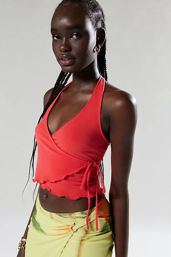 Silence + Noise Harlie Wrap Halter Top Womens at Urban Outfitters Product Image