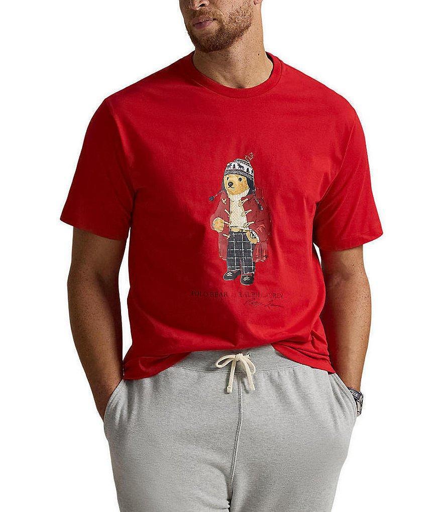 Polo Ralph Lauren Big & Tall Classic Fit Holiday Polo Bear Short Sleeve Graphic T-Shirt Product Image