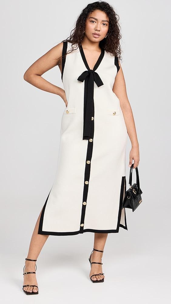 English Factory Knit Midi Dress With Ribbon Tie | Shopbop Product Image