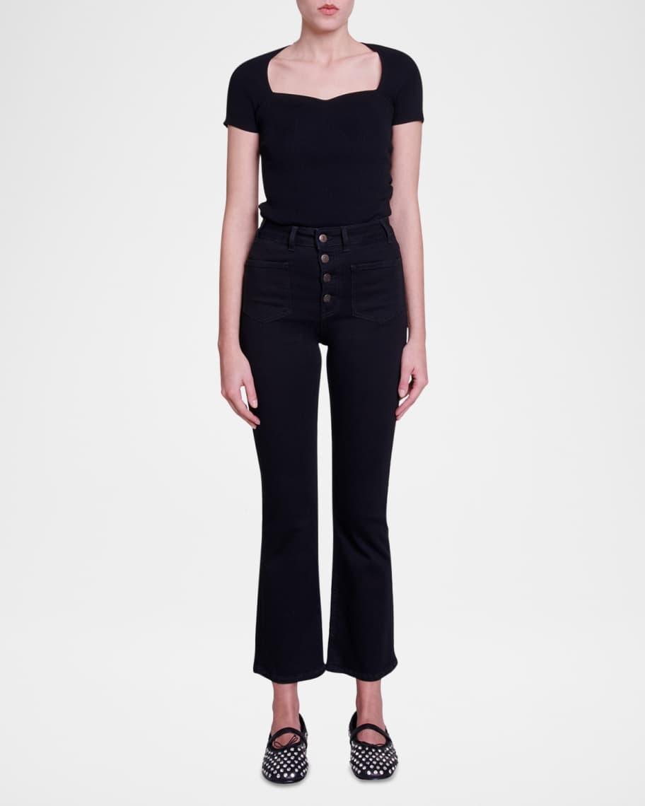 Passion Cropped Straight-Leg Jeans Product Image