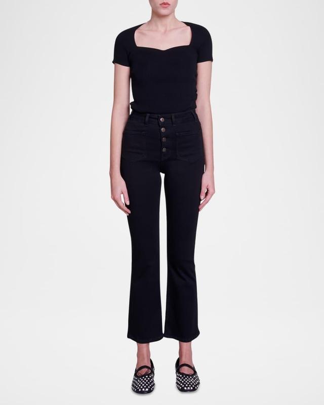 Passion Cropped Straight-Leg Jeans Product Image