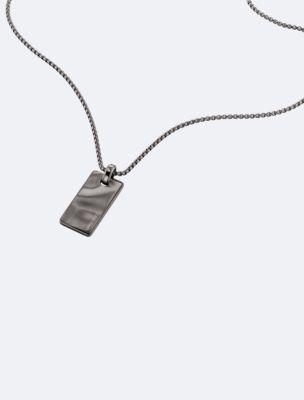 Organic Rectangle Shape Pendant Necklace Product Image