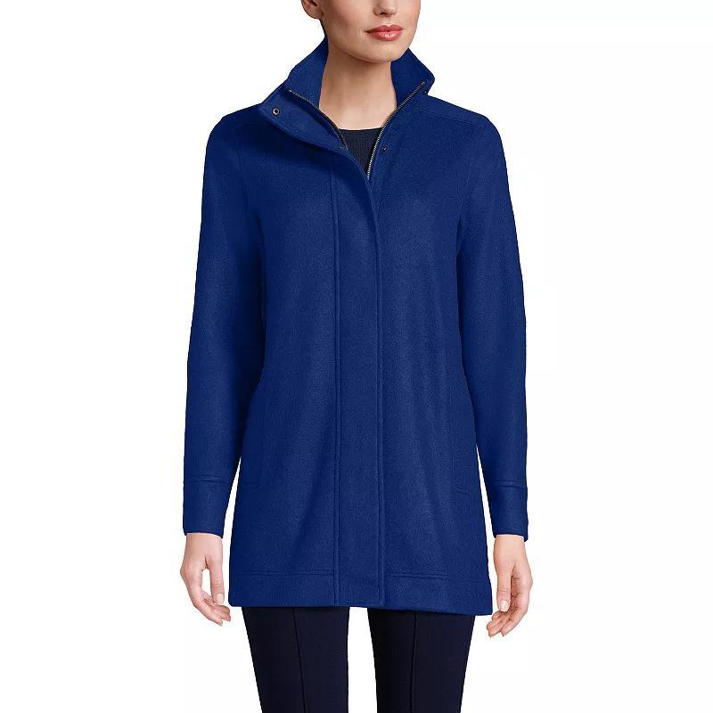 Lands End Womens Luxe Fleece Coat Product Image