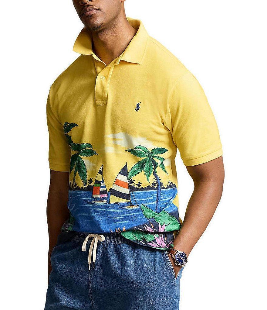 Polo Ralph Lauren Big & Tall Classic-Fit Short Sleeve Tropical Mesh Polo Shirt Product Image