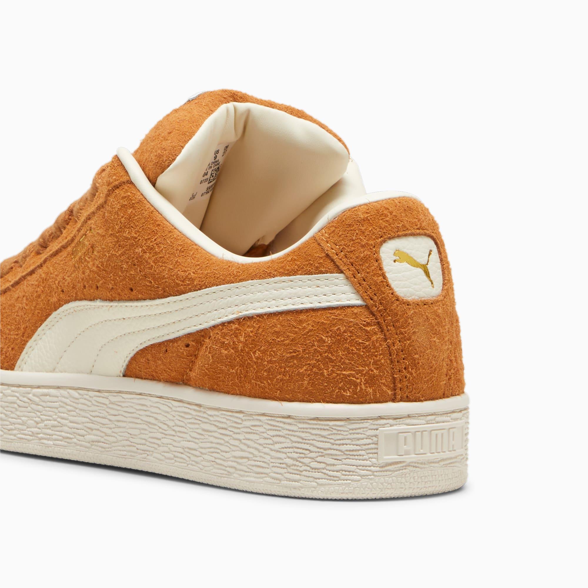 PUMA Suede XL Hairy Men's Sneakers in Caramel Latte/Frosted Ivory Product Image