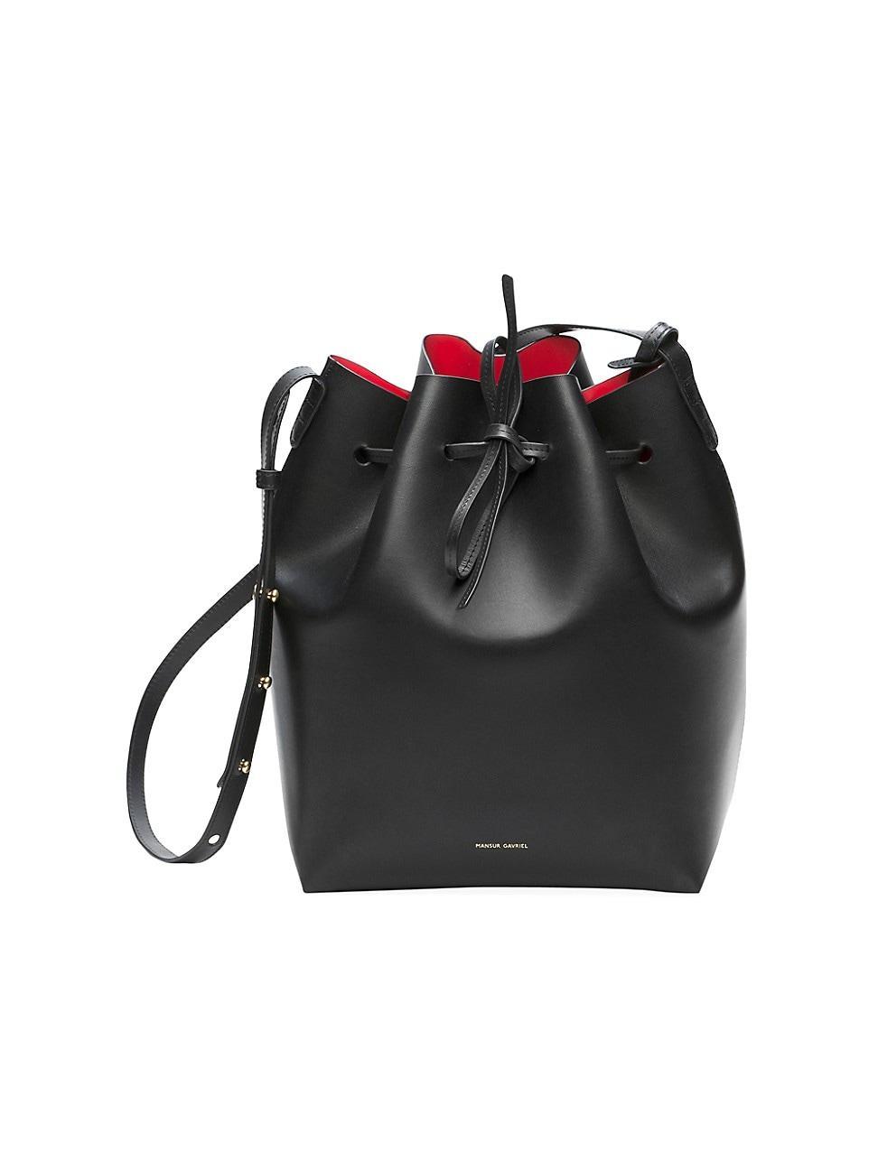 Womens Leather Bucket Bag Product Image