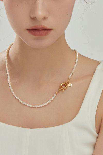 Joey Baby Carrie Pearl Necklace Womens at Urban Outfitters Product Image