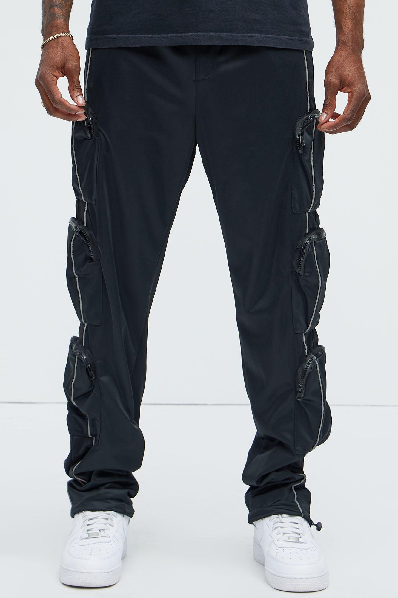 I Got You Cargo Pockets Track Pants - Black Product Image