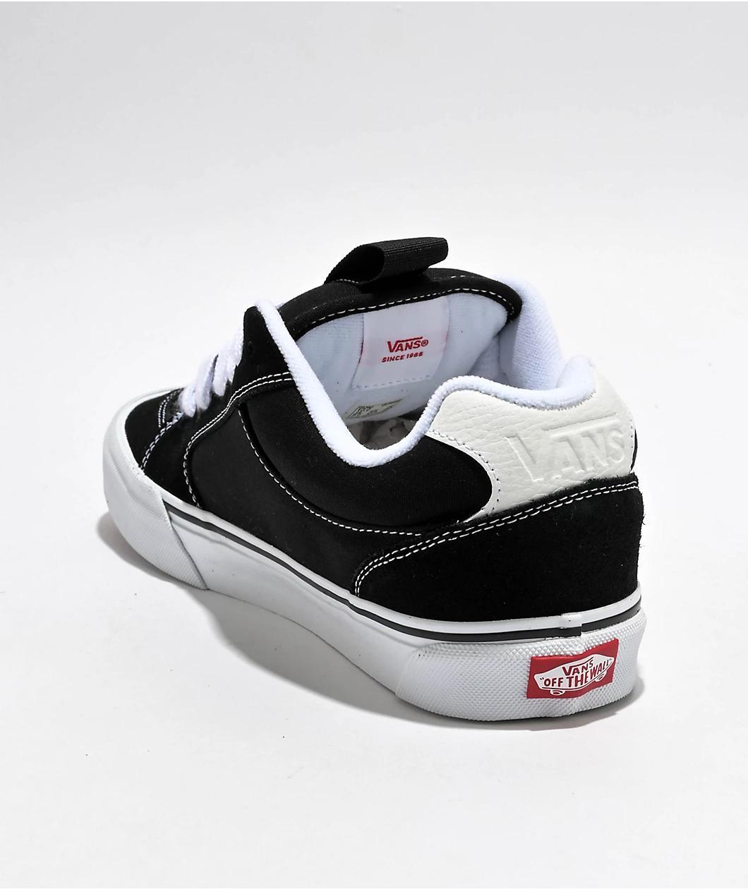 Vans Chukka Push Black & White Skate Shoes Product Image