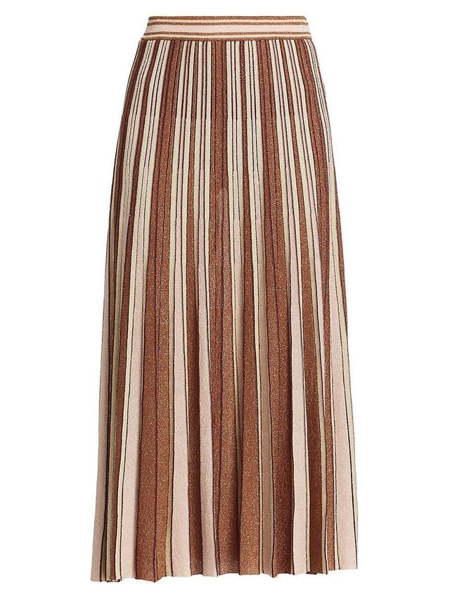 Womens Luminosity Lurex Stripe Skirt Product Image