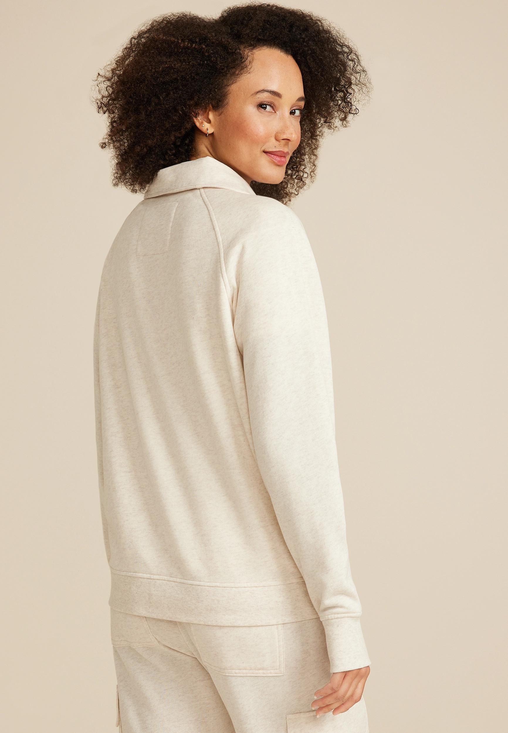 Quarter Zip Fleece Sweatshirt Product Image