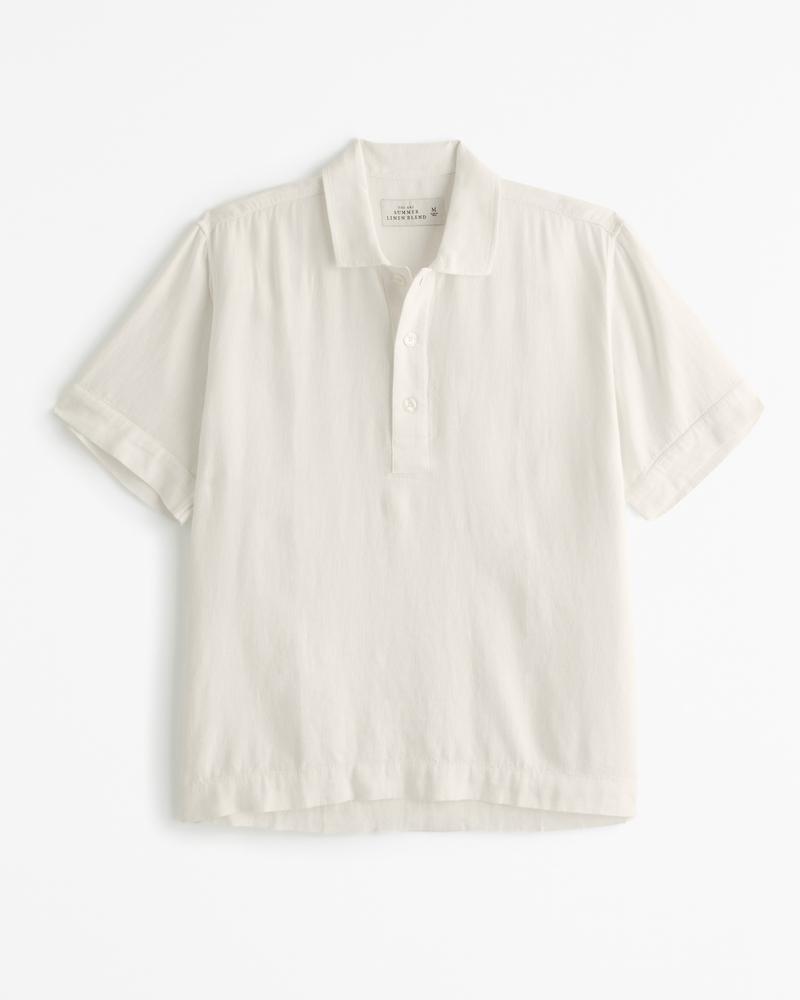 Summer Linen-Blend Popover Product Image