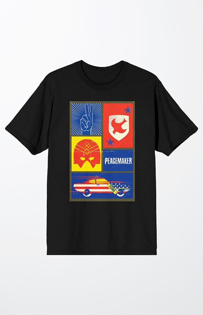 Men's Peacemaker Collage Art T-Shirt Product Image