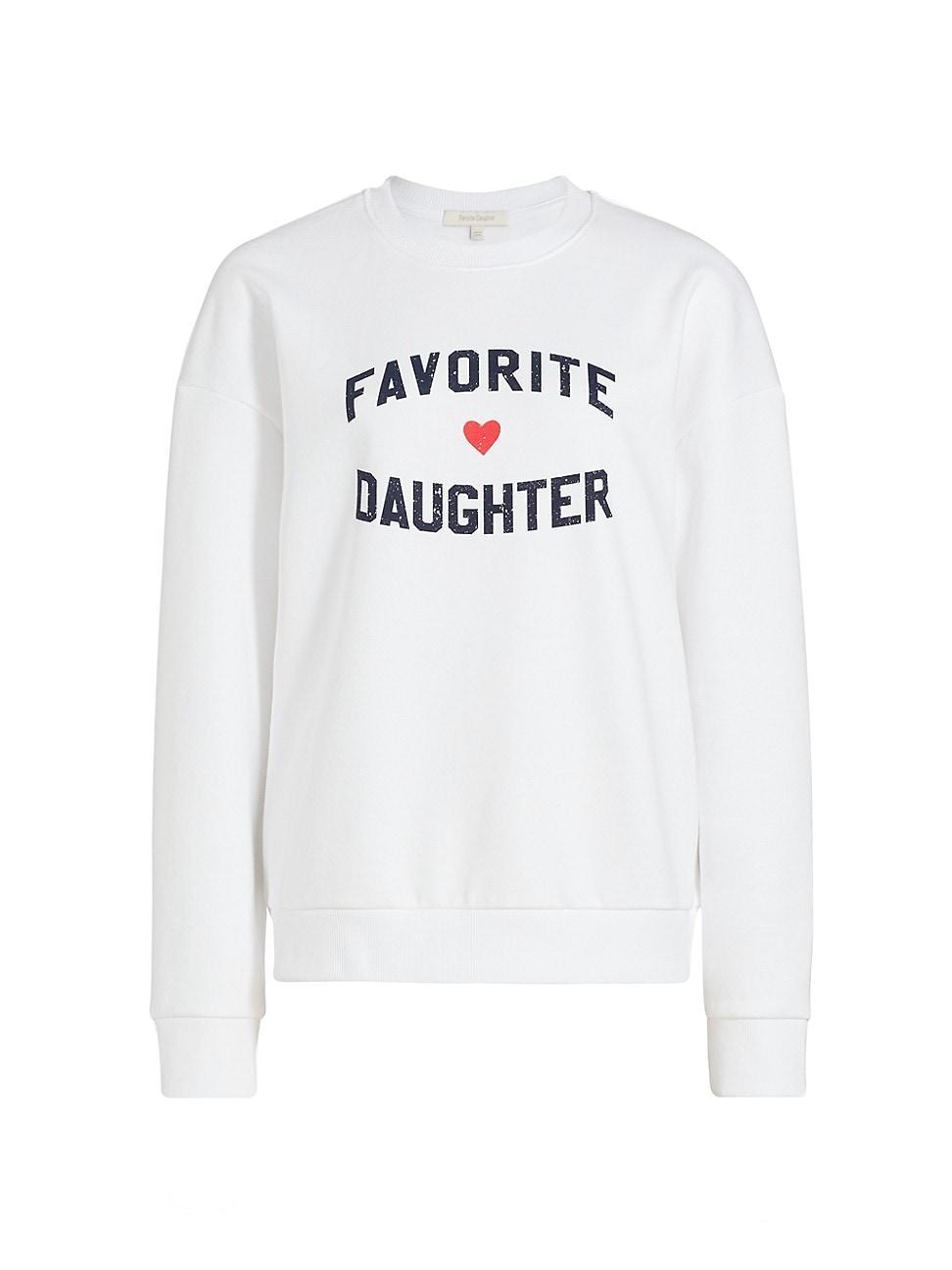 Womens Favorite Daughter Heart Logo Sweatshirt Product Image