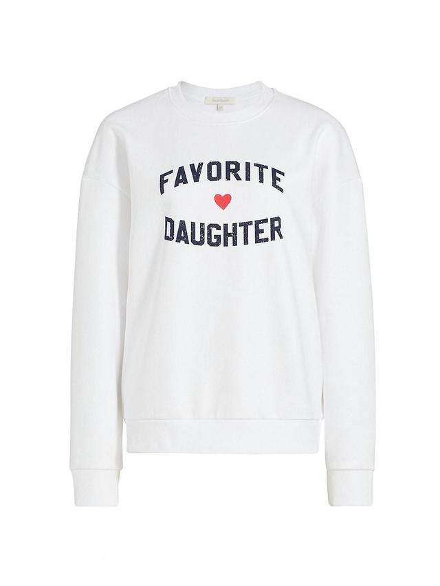 Womens Favorite Daughter Heart Logo Sweatshirt Product Image