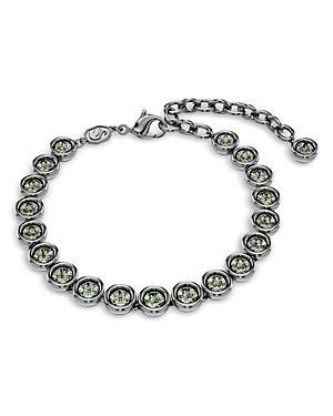 Womens Imber Ruthenium-Plated & Crystal Tennis Bracelet Product Image