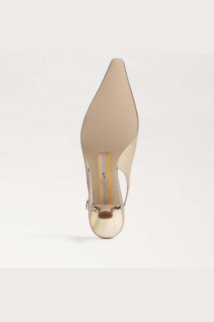 Bianka Slingback Pump - Gold Leaf Metallic Product Image