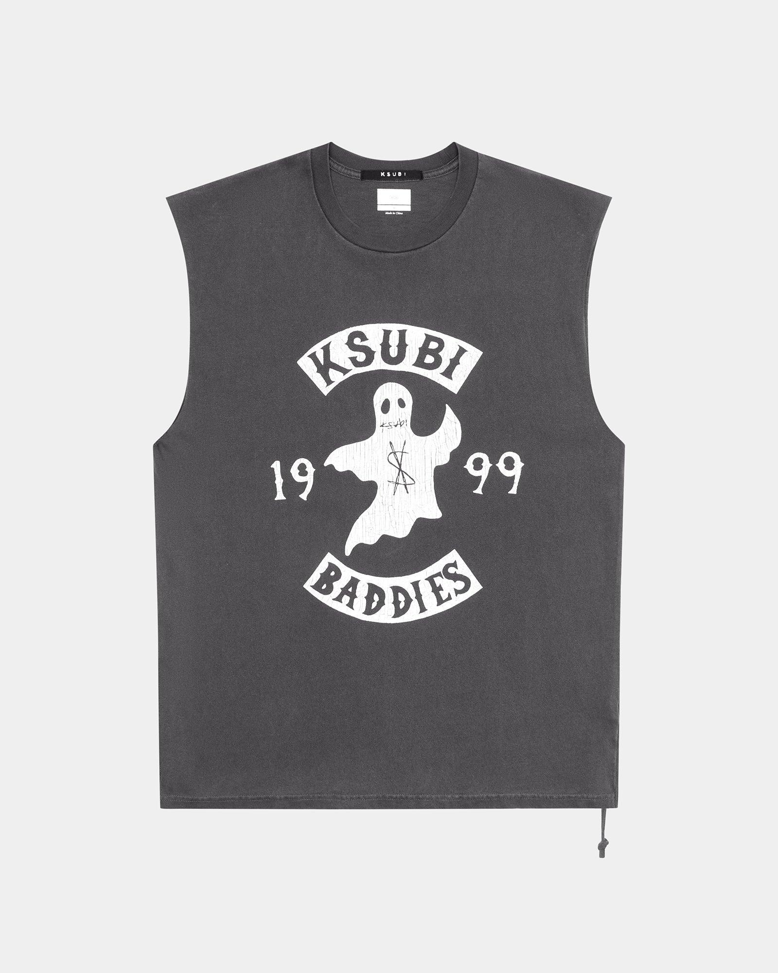 BADDIES BIGGIE CUT OFF TANK FADED BLACK Male Product Image