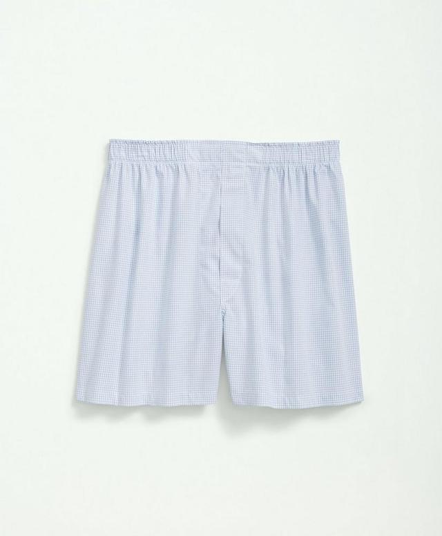 Cotton Broadcloth Double Checked Boxers Product Image