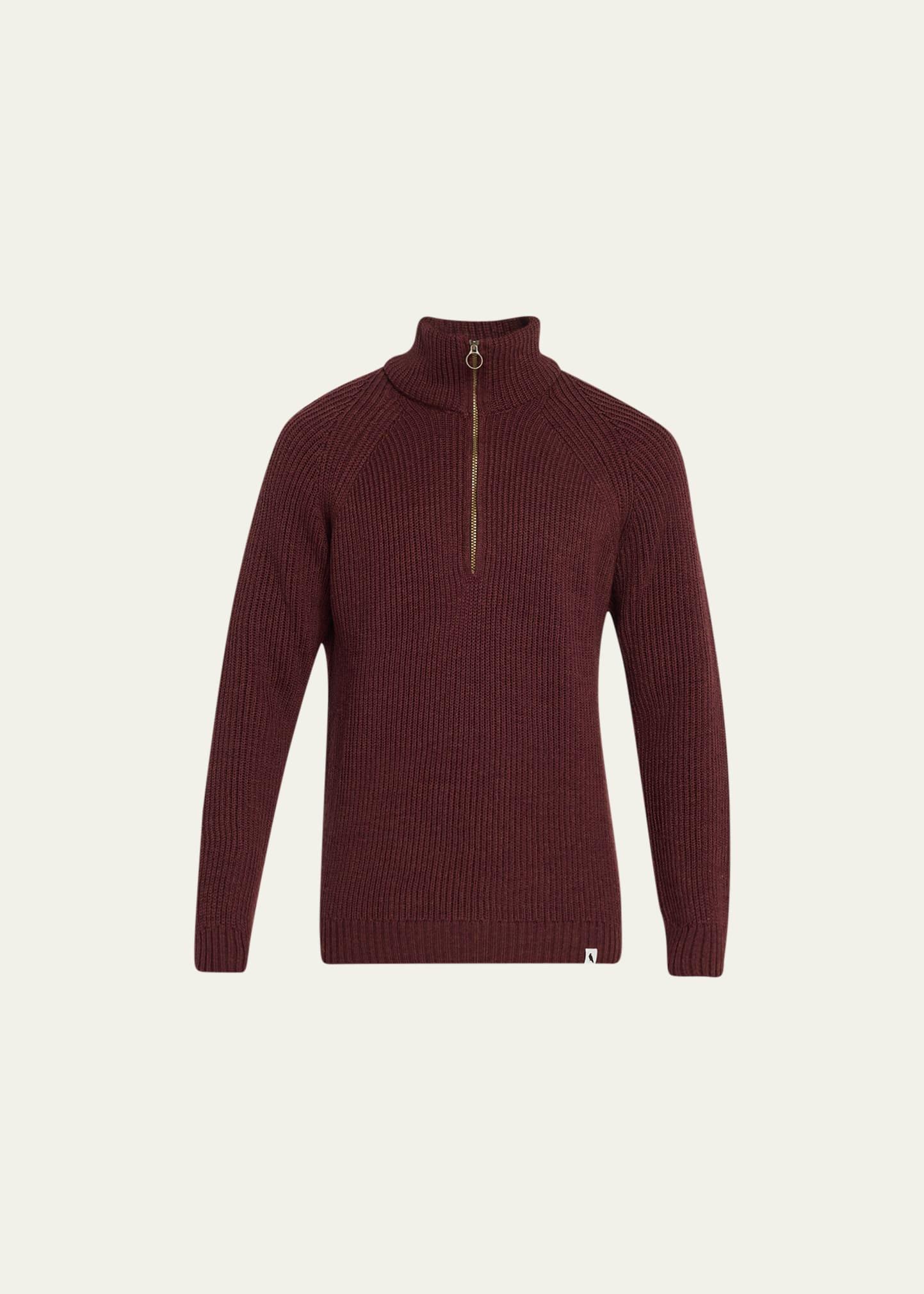 Mens Foxton Merino Wool Half-Zip Sweater Product Image